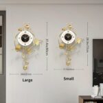 Wall Clock, Large Gold Wall Clock for Living Room Decor，Unique Office Clocks Bat... - Image 4
