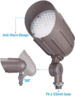 LEONLITE 3CCT Bullet Flood Light with Knuckle Mount, 30W/20W/12W Selectable, 110... - Image 6
