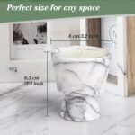 Scented Candle in Handmade Marble Container |1 Set | Soy Wax | Non-Toxic | Reusa... - Image 3