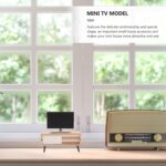 NUOBESTY Dollhouse TV and Wood Television Cabinet, 1/12 Scale Realistic Toy Moni... - Image 8