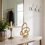 Gold Knot Decor -7.1" Resin Gold Knot Statue, Gold Statues Home Decor, Abstract ... - Image 5