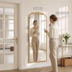 Besdomus Vintage Full Length Mirror: 21"x56" Ornate Gold Antique Floor Long Body... - Image 3