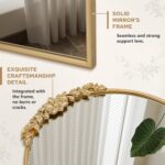 Besdomus Vintage Full Length Mirror: 21"x56" Ornate Gold Antique Floor Long Body... - Image 5