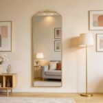 Besdomus Vintage Full Length Mirror: 21"x56" Ornate Gold Antique Floor Long Body... - Image 7