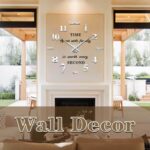 VANGOLD Large Wall Clocks for Living Room Decor, DIY Wall Clock Modern 3D Wall C... - Image 3