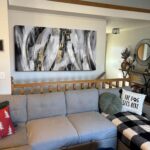KLAKLA Black and Gold Abstract Wall Art - Big Picture for Living Room Wall - Bla... - Image 3