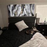 KLAKLA Black and Gold Abstract Wall Art - Big Picture for Living Room Wall - Bla... - Image 5