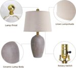 AIEAMPDO 21'' Set of 2 Farmhouse Ceramic Table Lamps for Living Room Bedroom, Ni... - Image 6