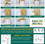 AIEAMPDO 21'' Set of 2 Farmhouse Ceramic Table Lamps for Living Room Bedroom, Ni... - Image 7