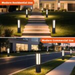 Solar Pathway Lights Outdoor, 31.5" Solar Bollard Light Outdoor, IP65 Waterproof... - Image 7