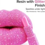 Lipstick Lip Shaped Statue,Glitter Faceted Desktop Sculpture, Luxury Chic Resin ... - Image 5