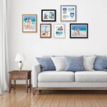 Hongkee 11x14 Picture Frame Set of 2, Rustic Brown Wood Frame with Real Glass Co... - Image 8