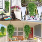 RECUTMS Artificial Hanging Plants 4pcs 33Inch Fake Wall Plant Faux Eucalyptus Le... - Image 6