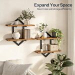 HOOBRO Floating Shelves, 15 Inch Wall Shelf Set of 2, Wall Mounted Storage Shelv... - Image 4