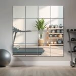 Delma Home Gym Mirrors, 12'' x 12'' Glass Mirror Tiles (16 PCS), Square Large Wa... - Image 3
