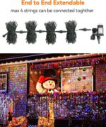 Blingstar Christmas Lights Colored String Lights 33 Ft 100 LED Waterproof Multic... - Image 5