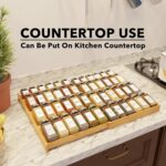 SpaceAid Bamboo Spice Drawer Organizer, (Need 3" Deep Drawer) Expandable 4 Tier ... - Image 6