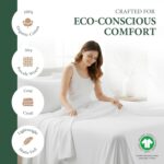 100% Organic Cotton Sheets Queen Size - Organic Cotton Queen Size Percale Weave ... - Image 3