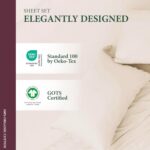100% Organic Cotton Sheets Queen Size - Organic Cotton Queen Size Percale Weave ... - Image 6