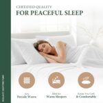 100% Organic Cotton Sheets Queen Size - Organic Cotton Queen Size Percale Weave ... - Image 7