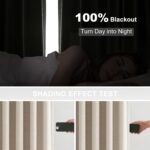 Topfinel Pinch Pleated Curtains Blackout 96 Inches Long,Thermal Insulated Faux L... - Image 4