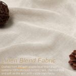 Topfinel Pinch Pleated Curtains Blackout 96 Inches Long,Thermal Insulated Faux L... - Image 5