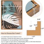 Floater Frame for 10x12 Canvas Paintings, 2 Pack Floating Frame with 0.9” Deep f... - Image 3