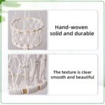 3-Tier Macrame Hanging Basket - Cotton Rope Fruit & Vegetable Storage Organizer,... - Image 4