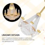 TOYANDONA 1:12 Miniature Dollhouse Chandelier: Dollhouse Ceiling Lamp Battery Op... - Image 3