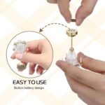 TOYANDONA 1:12 Miniature Dollhouse Chandelier: Dollhouse Ceiling Lamp Battery Op... - Image 4