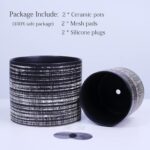 Plant Pots Indoor 2 Pack, 5 & 7 Inch Ceramic Planter Pots with Drainage Hole, Se... - Image 8