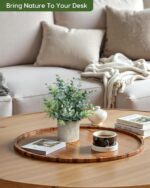Velener 2 Pcs Small Fake Plants Eucalyptus, Artificial Plants Indoor for Shelf, ... - Image 7