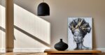 Yihui Arts Gilded Elegance Hand PaintedTextured African Queen Art Print A Fusion... - Image 4
