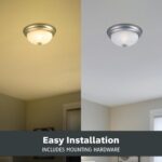 DESIGNERS FOUNTAIN Reedley 3-Lights Flush Mount Ceiling Light, 15 Inch Lighting ... - Image 6