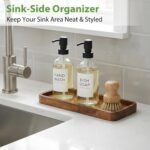 Wooden Bathroom Vanity Tray, 9.9" Small Decorative Wood Trays for Home Kitchen, ... - Image 6