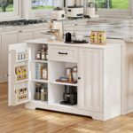 Gizoon 45" Kitchen Sideboard Buffet Cabinet with Storage Coffee Bar Cabinet with... - Image 7