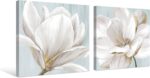 SEVEN WALL ARTS White Magnolia Wall Art Flower Artwork Floral Canvas Paintings V... - Image 3