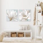 SEVEN WALL ARTS White Magnolia Wall Art Flower Artwork Floral Canvas Paintings V... - Image 5