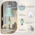 Bedside Table Lamp Set of 2 with Nightlight and USB A+C Ports, 27'' High Vintage... - Image 3