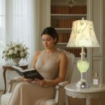 Bedside Table Lamp Set of 2 with Nightlight and USB A+C Ports, 27'' High Vintage... - Image 6