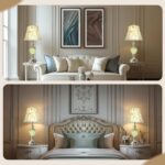 Bedside Table Lamp Set of 2 with Nightlight and USB A+C Ports, 27'' High Vintage... - Image 7
