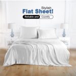 Silk Satin Bed Linen Set, Queen, Deep Pocket, Gold, 4pcs Including Fitted Sheet ... - Image 3