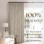Greyish Beige Pinch Pleated Linen Blackout Curtains 96 Inch Length 2 Panels for ... - Image 4
