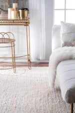 Nuloom Penelope Off-White/Ivory, 6' x 9', Hand-Braided, Wool & Cotton, Textured ... - Image 5