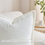 HAUSSY 2 Pack Pillow Covers 20x20 Inch, Corduroy Decorative Throw Pillows Soft B... - Image 4