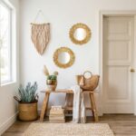 ZOROSY Gold Round Wall Mirror 12 inch - Small Wall Mirror Decorative, Boho Wall ... - Image 6