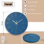wall Clock, Silent Clock, wall Clocks Battery Operated， 12 inch Modern wall Cloc... - Image 3