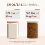 ComSaf 3.6 Qt Glass Food Storage Containers Set of 2, Large Storage Containers w... - Image 4