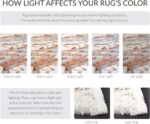 SAFAVIEH Area Rug 8x10 - Horizon Shag Collection - Large - Grey & Rust, Modern D... - Image 8