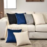 Aeckself Pack of 2 Pure Black Velvet Pillow Covers 24 x 24 Inch, Large Modern Lu... - Image 7